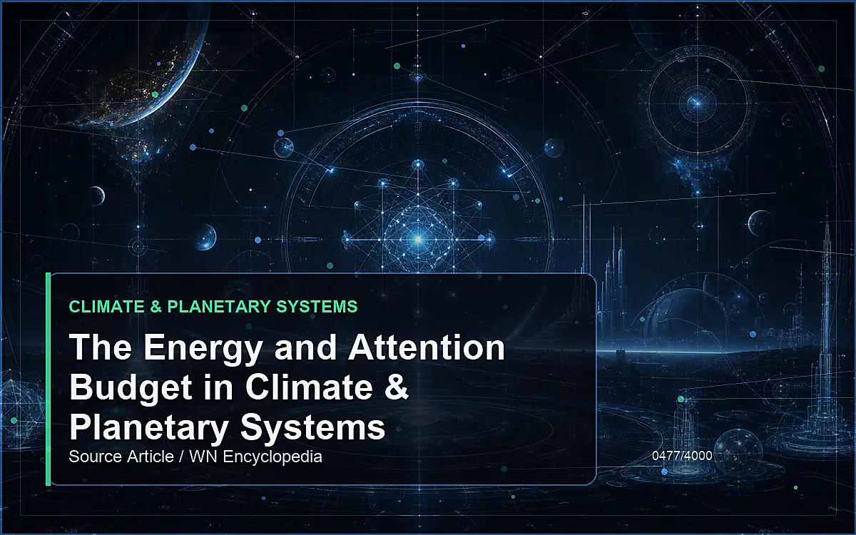 AI-generated encyclopedia reference image for The Energy and Attention Budget in Climate & Planetary Systems