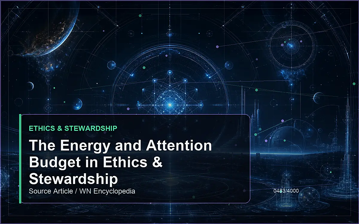 AI-generated encyclopedia reference image for The Energy and Attention Budget in Ethics & Stewardship