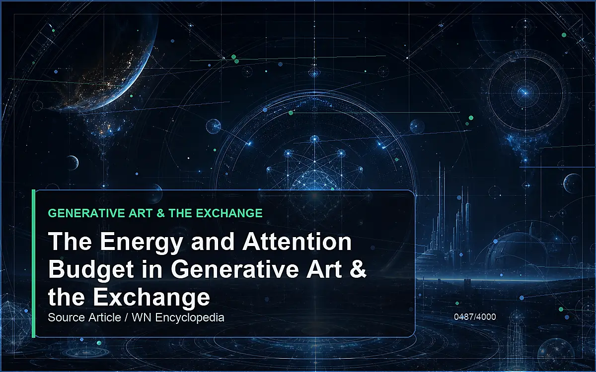AI-generated encyclopedia reference image for The Energy and Attention Budget in Generative Art & the Exchange