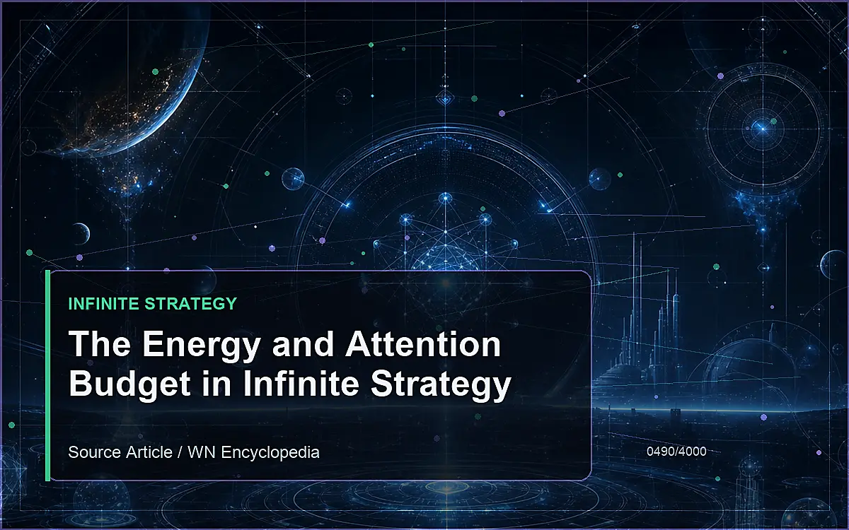 AI-generated encyclopedia reference image for The Energy and Attention Budget in Infinite Strategy