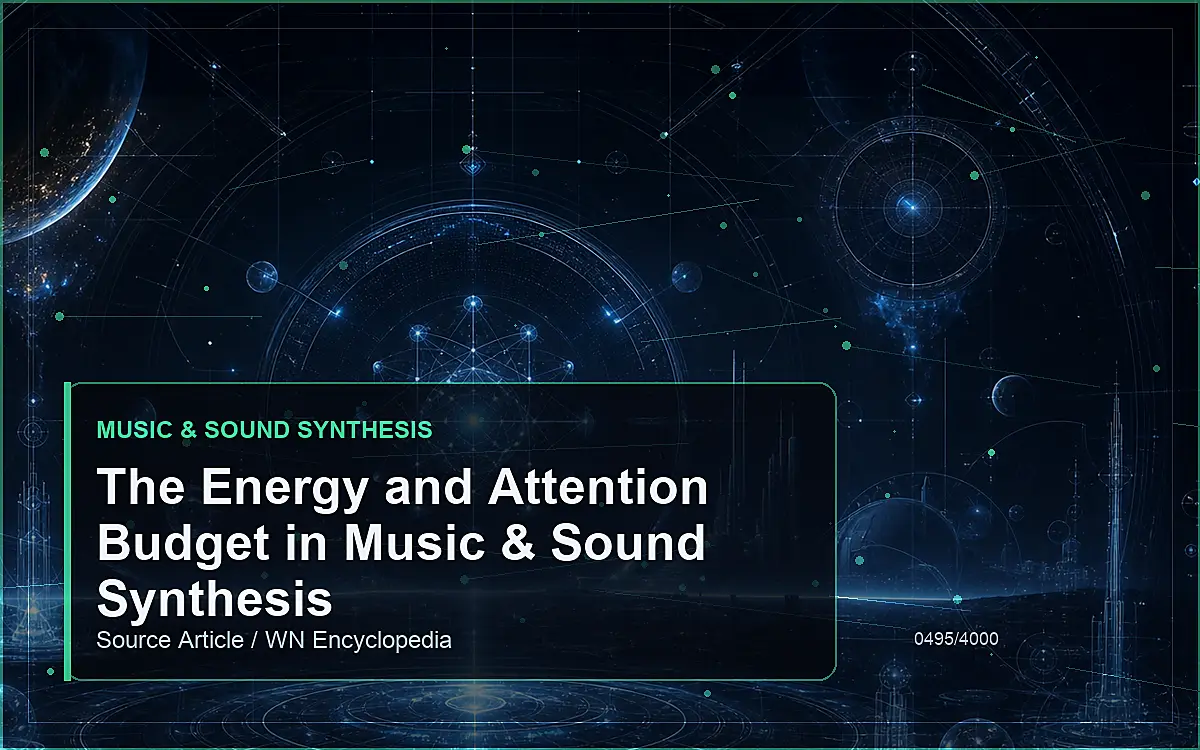 AI-generated encyclopedia reference image for The Energy and Attention Budget in Music & Sound Synthesis