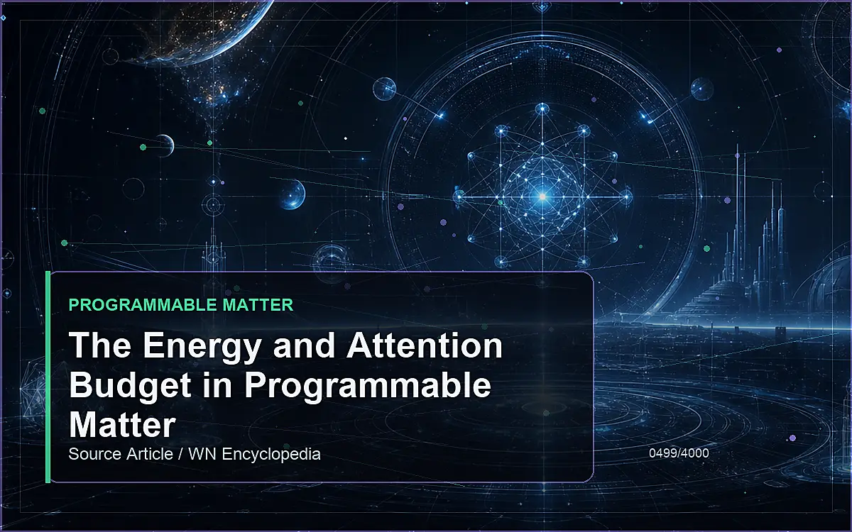 AI-generated encyclopedia reference image for The Energy and Attention Budget in Programmable Matter