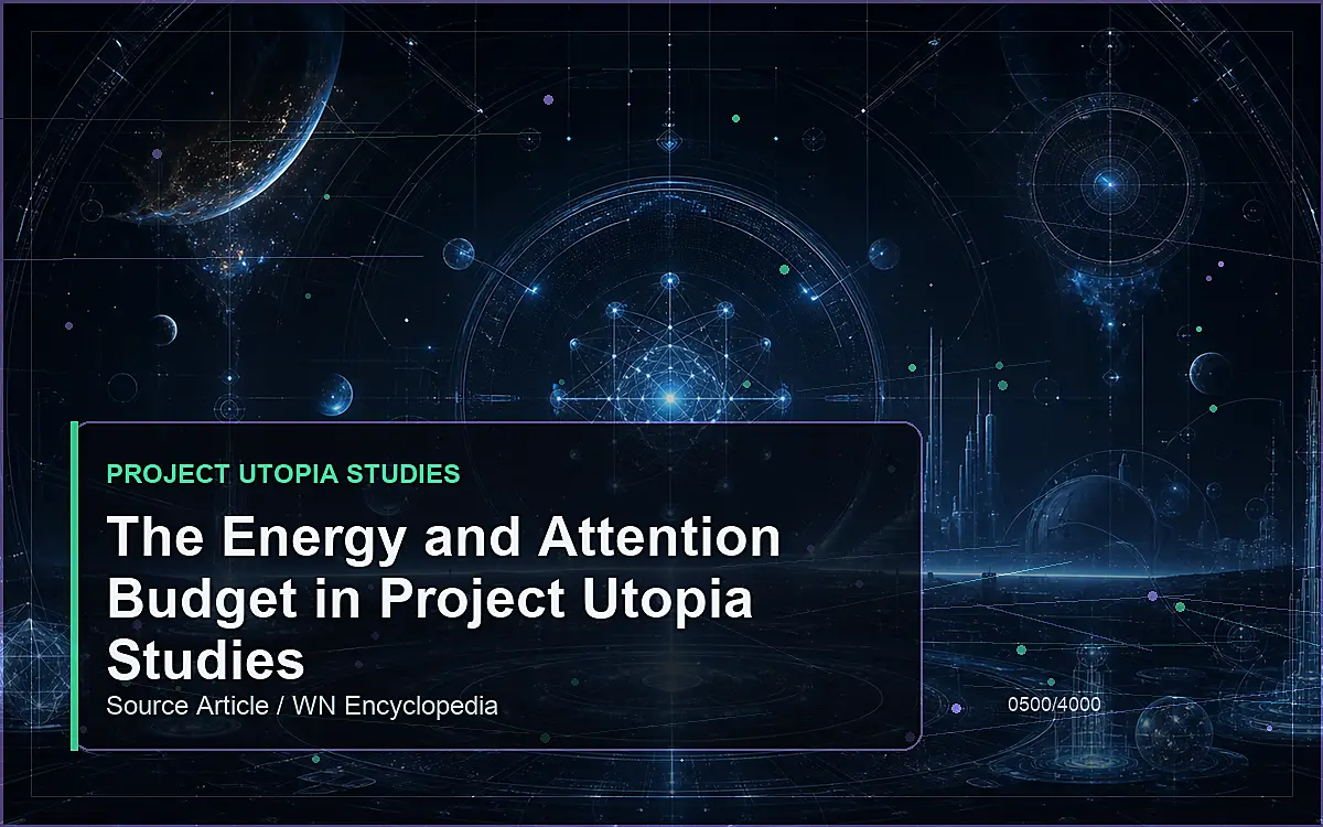 AI-generated encyclopedia reference image for The Energy and Attention Budget in Project Utopia Studies