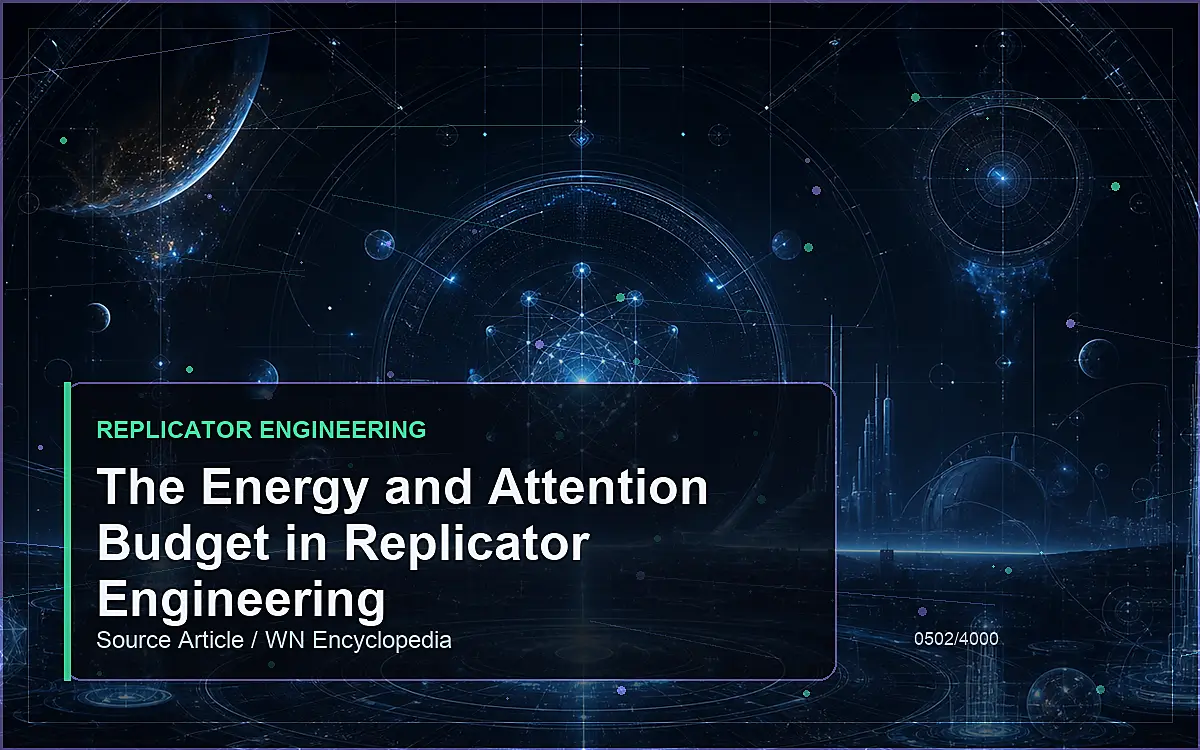 AI-generated encyclopedia reference image for The Energy and Attention Budget in Replicator Engineering