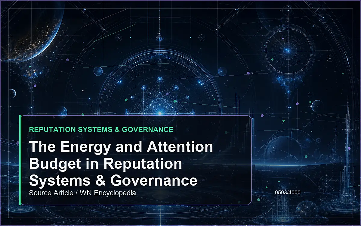 AI-generated encyclopedia reference image for The Energy and Attention Budget in Reputation Systems & Governance