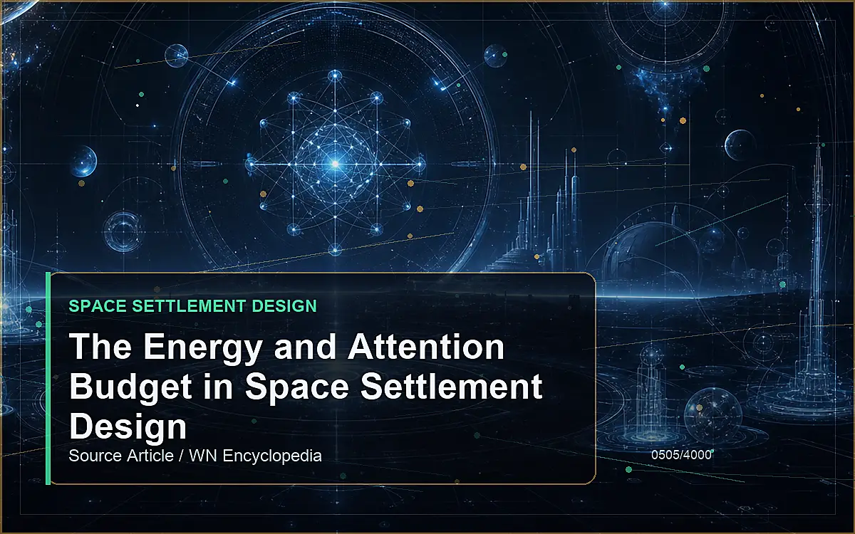 AI-generated encyclopedia reference image for The Energy and Attention Budget in Space Settlement Design