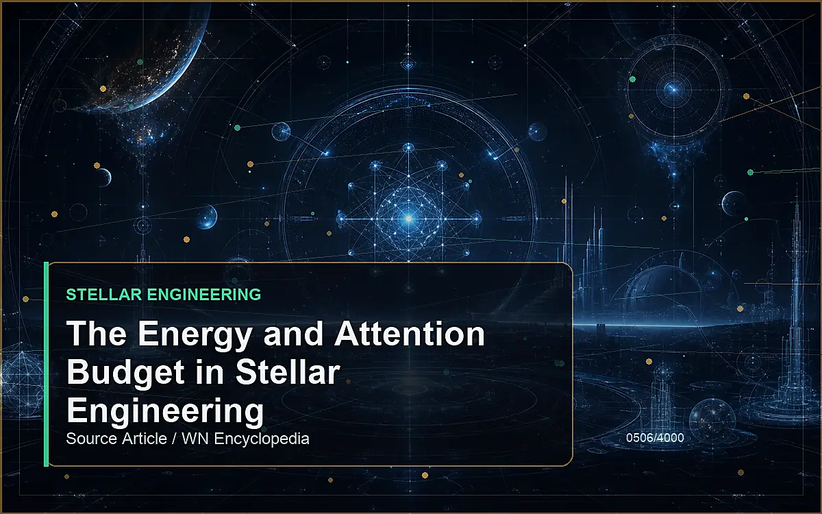 AI-generated encyclopedia reference image for The Energy and Attention Budget in Stellar Engineering