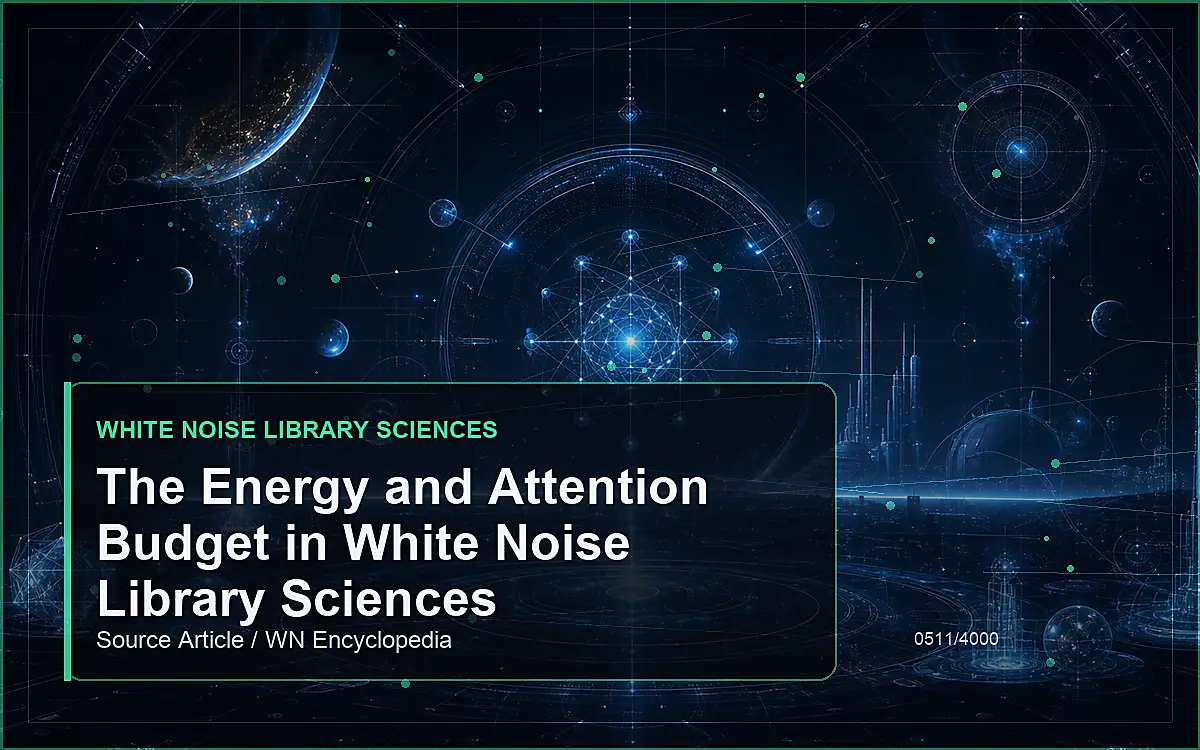 AI-generated encyclopedia reference image for The Energy and Attention Budget in White Noise Library Sciences