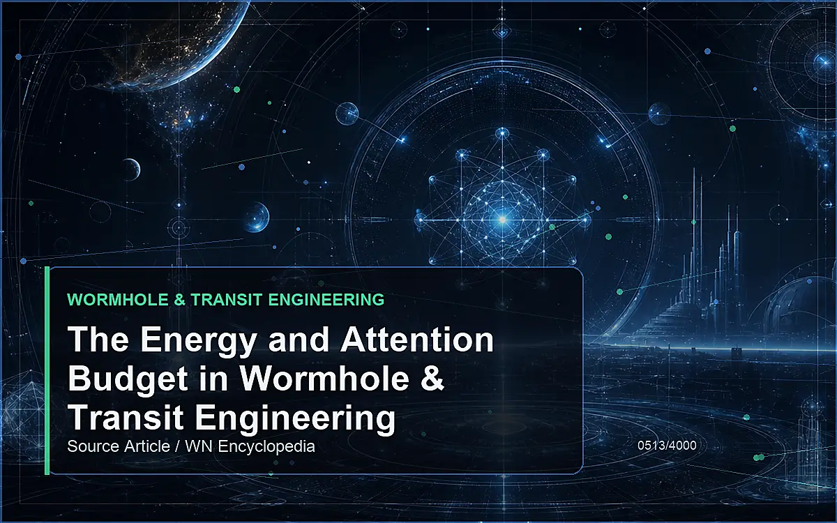 AI-generated encyclopedia reference image for The Energy and Attention Budget in Wormhole & Transit Engineering