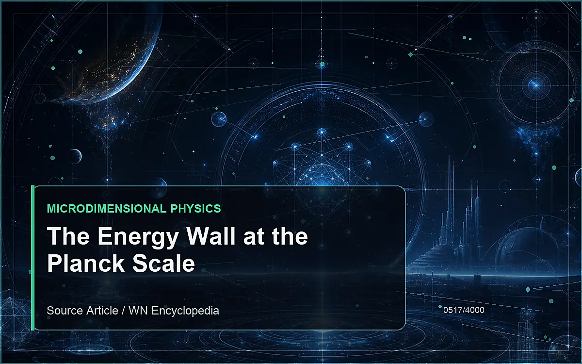 AI-generated encyclopedia reference image for The Energy Wall at the Planck Scale