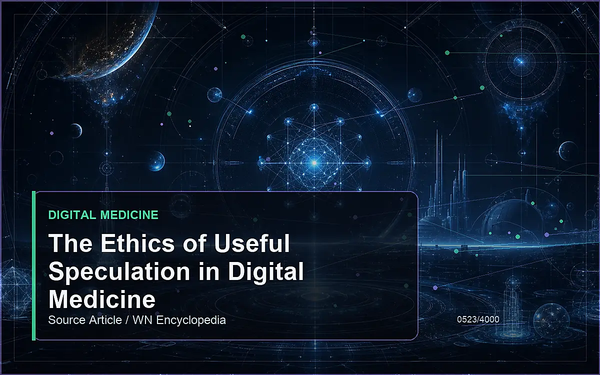 AI-generated encyclopedia reference image for The Ethics of Useful Speculation in Digital Medicine