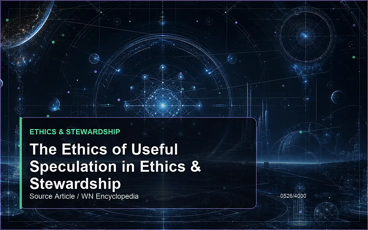 AI-generated encyclopedia reference image for The Ethics of Useful Speculation in Ethics & Stewardship