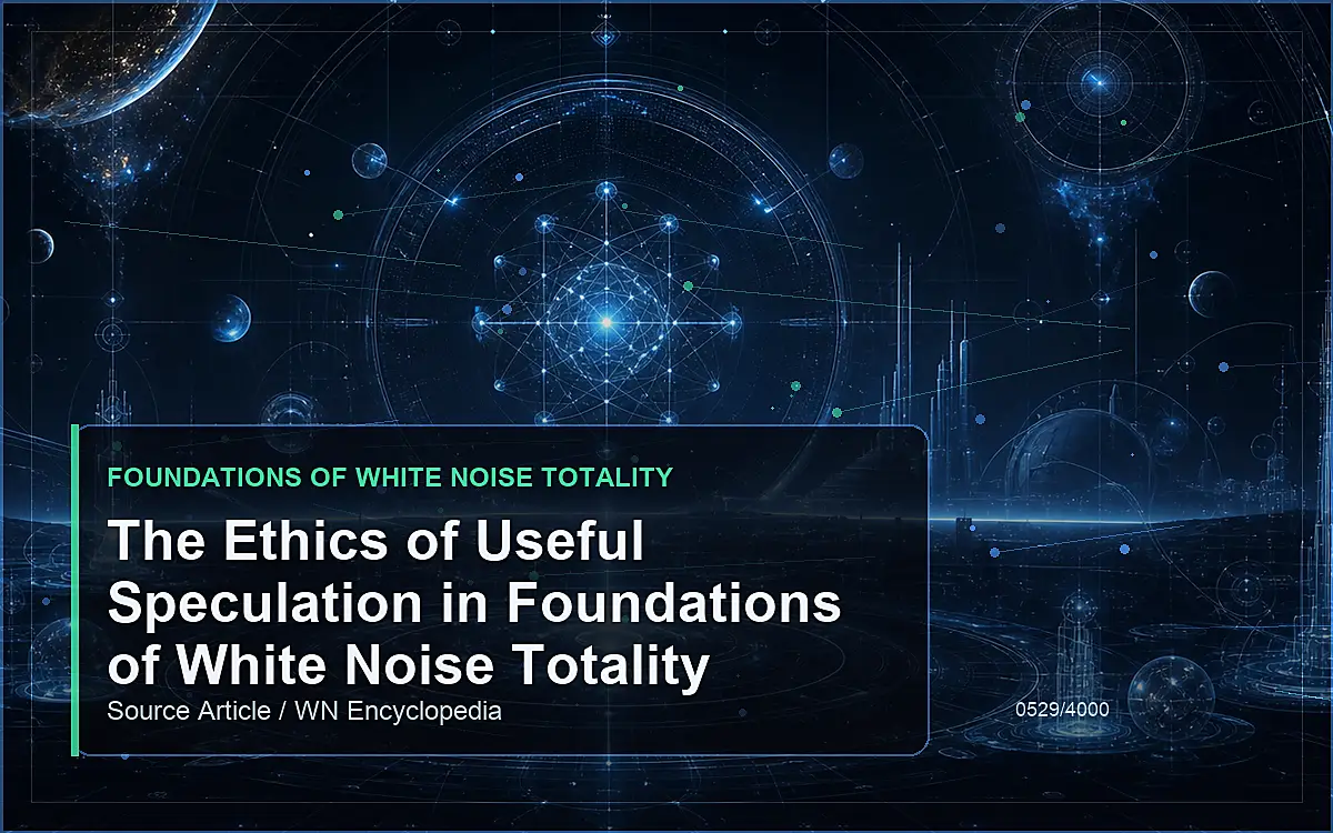AI-generated encyclopedia reference image for The Ethics of Useful Speculation in Foundations of White Noise Totality