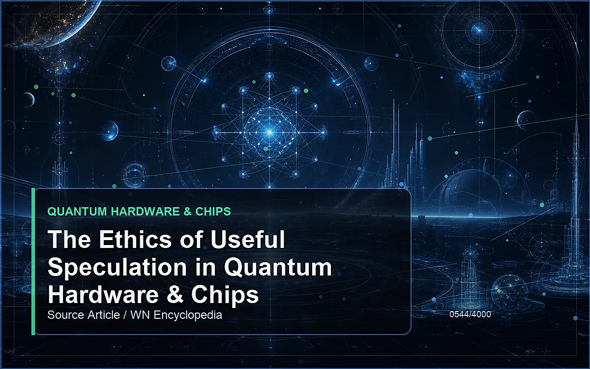 AI-generated encyclopedia reference image for The Ethics of Useful Speculation in Quantum Hardware & Chips