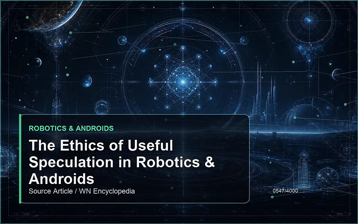 AI-generated encyclopedia reference image for The Ethics of Useful Speculation in Robotics & Androids