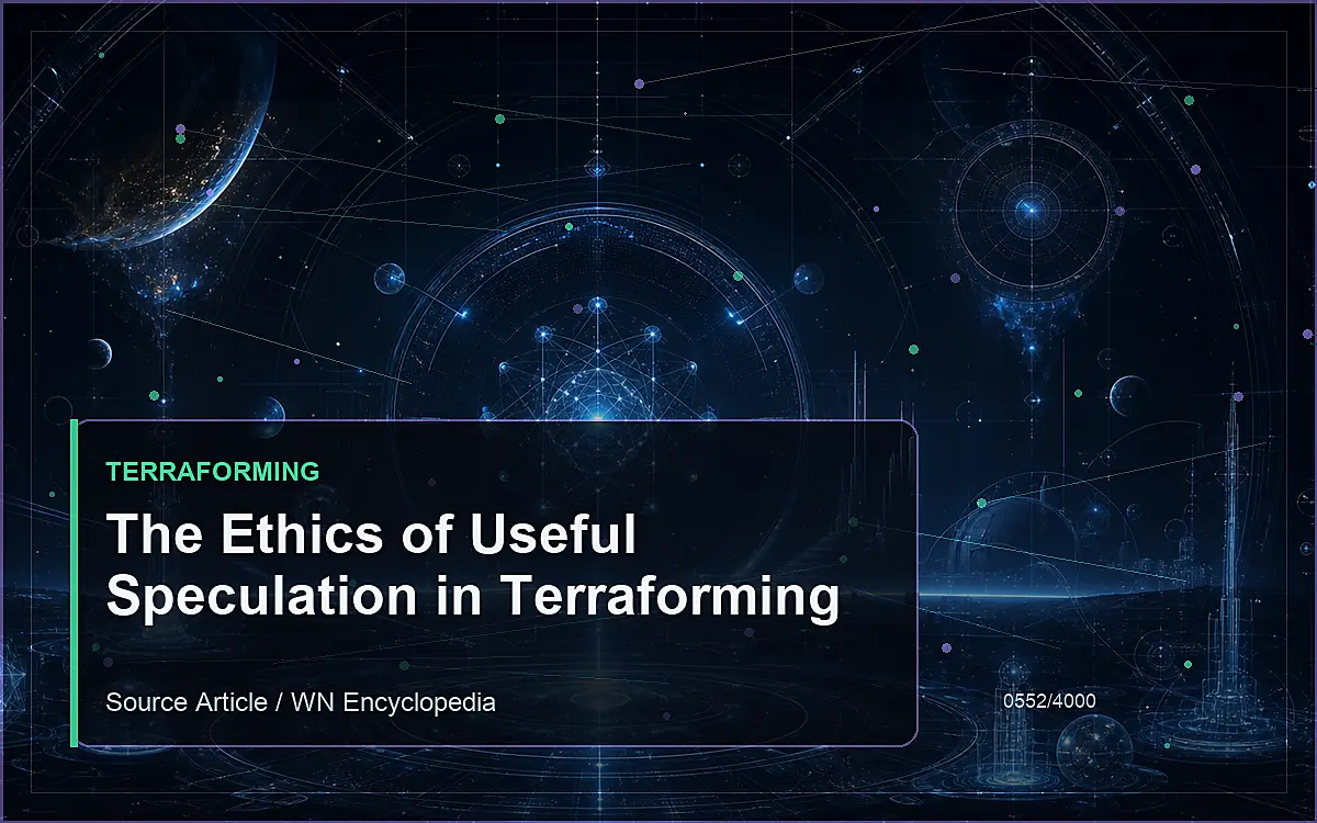 AI-generated encyclopedia reference image for The Ethics of Useful Speculation in Terraforming