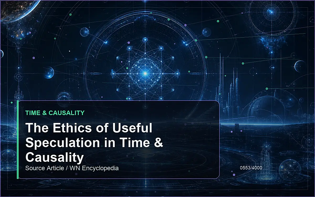 AI-generated encyclopedia reference image for The Ethics of Useful Speculation in Time & Causality