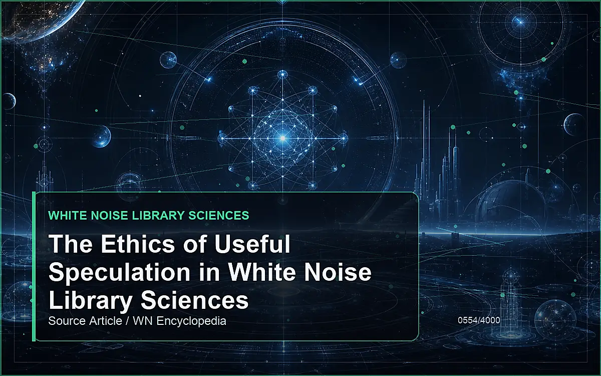 AI-generated encyclopedia reference image for The Ethics of Useful Speculation in White Noise Library Sciences