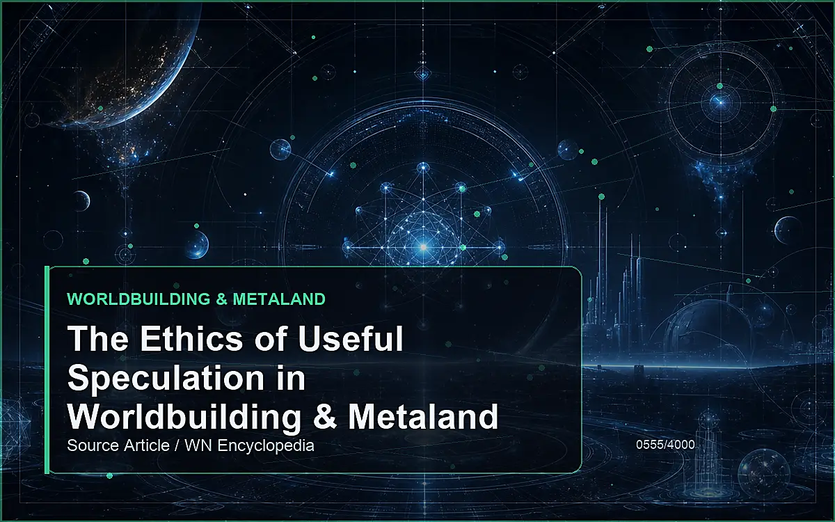 AI-generated encyclopedia reference image for The Ethics of Useful Speculation in Worldbuilding & Metaland