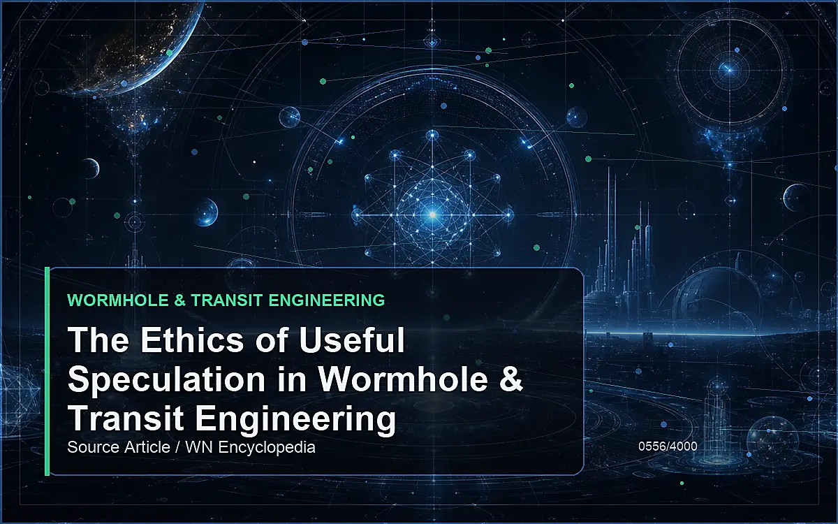 AI-generated encyclopedia reference image for The Ethics of Useful Speculation in Wormhole & Transit Engineering