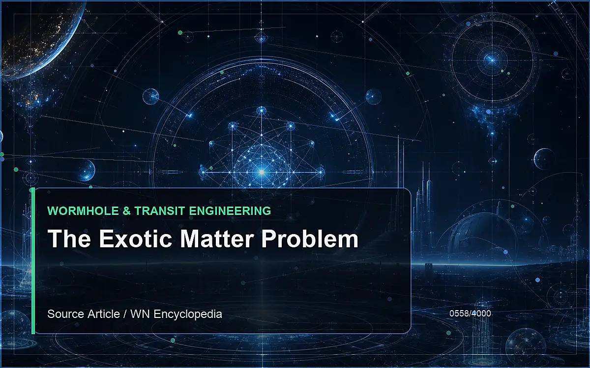 AI-generated encyclopedia reference image for The Exotic Matter Problem