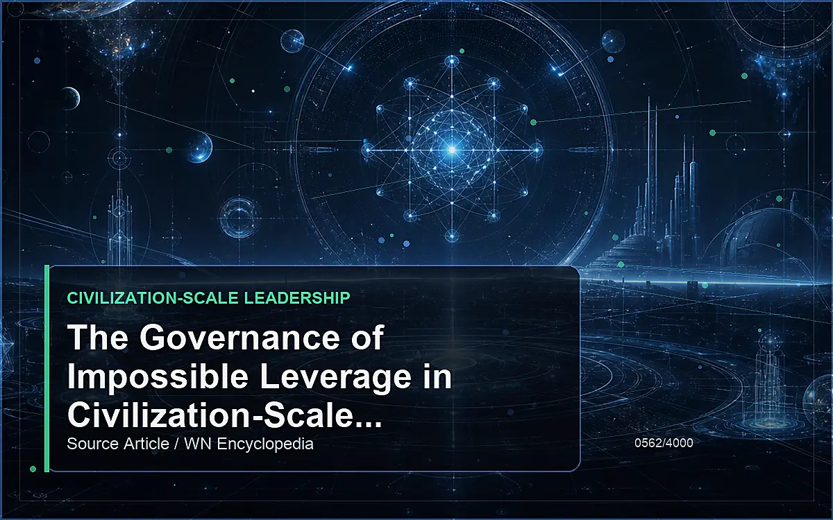 AI-generated encyclopedia reference image for The Governance of Impossible Leverage in Civilization-Scale Leadership
