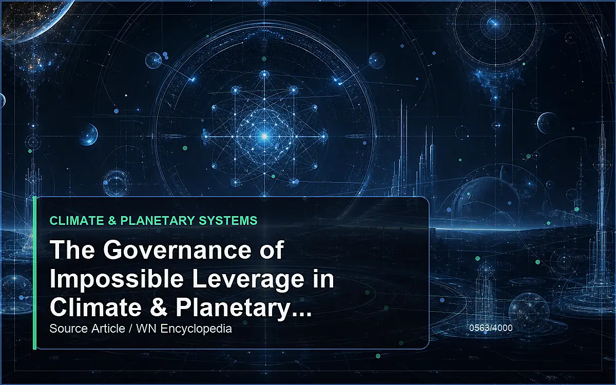 AI-generated encyclopedia reference image for The Governance of Impossible Leverage in Climate & Planetary Systems