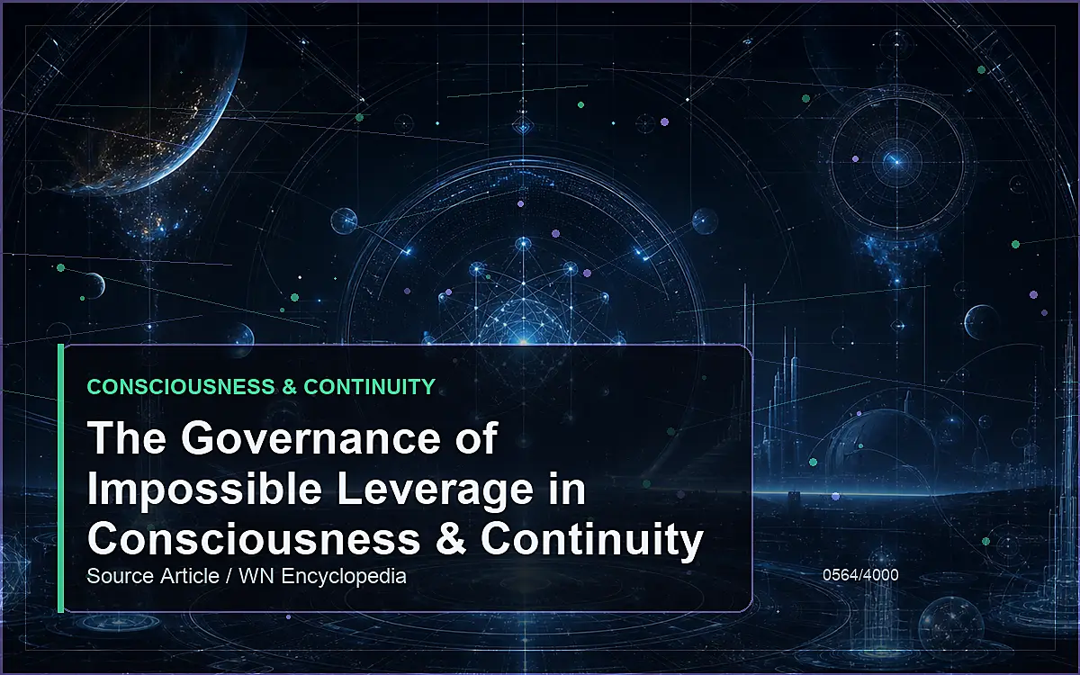 AI-generated encyclopedia reference image for The Governance of Impossible Leverage in Consciousness & Continuity