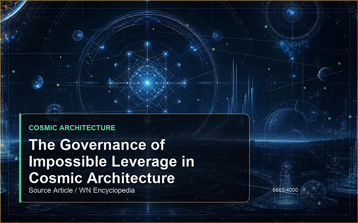 AI-generated encyclopedia reference image for The Governance of Impossible Leverage in Cosmic Architecture