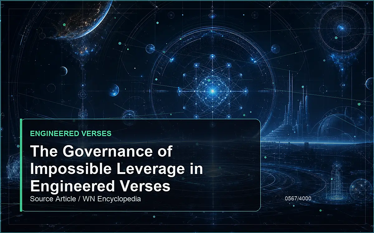 AI-generated encyclopedia reference image for The Governance of Impossible Leverage in Engineered Verses