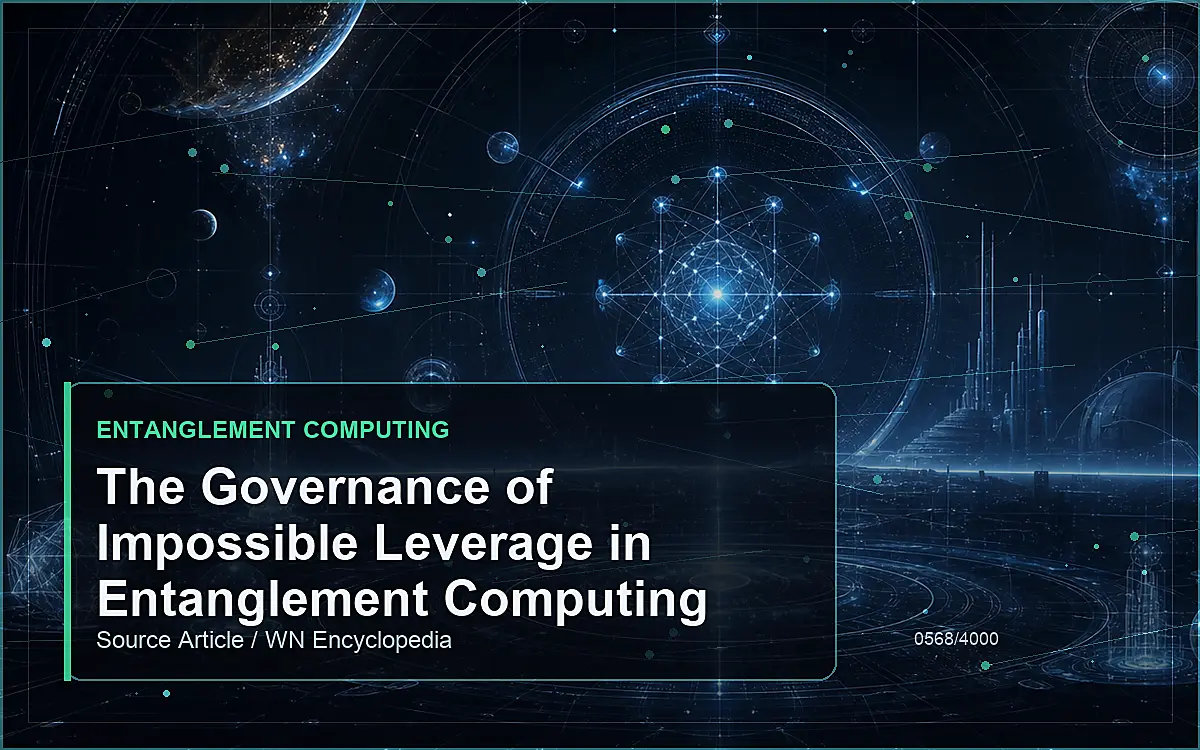AI-generated encyclopedia reference image for The Governance of Impossible Leverage in Entanglement Computing