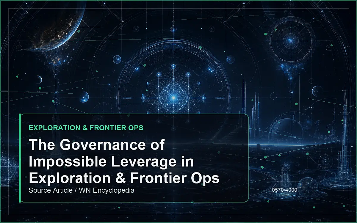 AI-generated encyclopedia reference image for The Governance of Impossible Leverage in Exploration & Frontier Ops