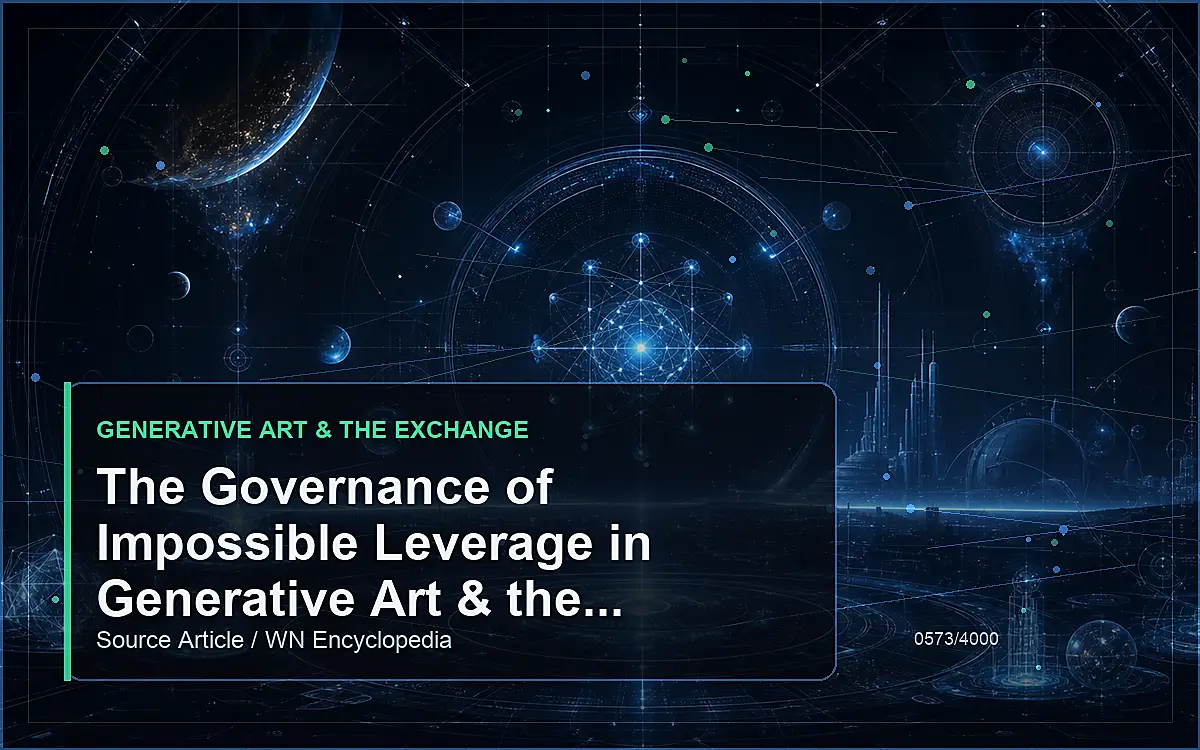 AI-generated encyclopedia reference image for The Governance of Impossible Leverage in Generative Art & the Exchange