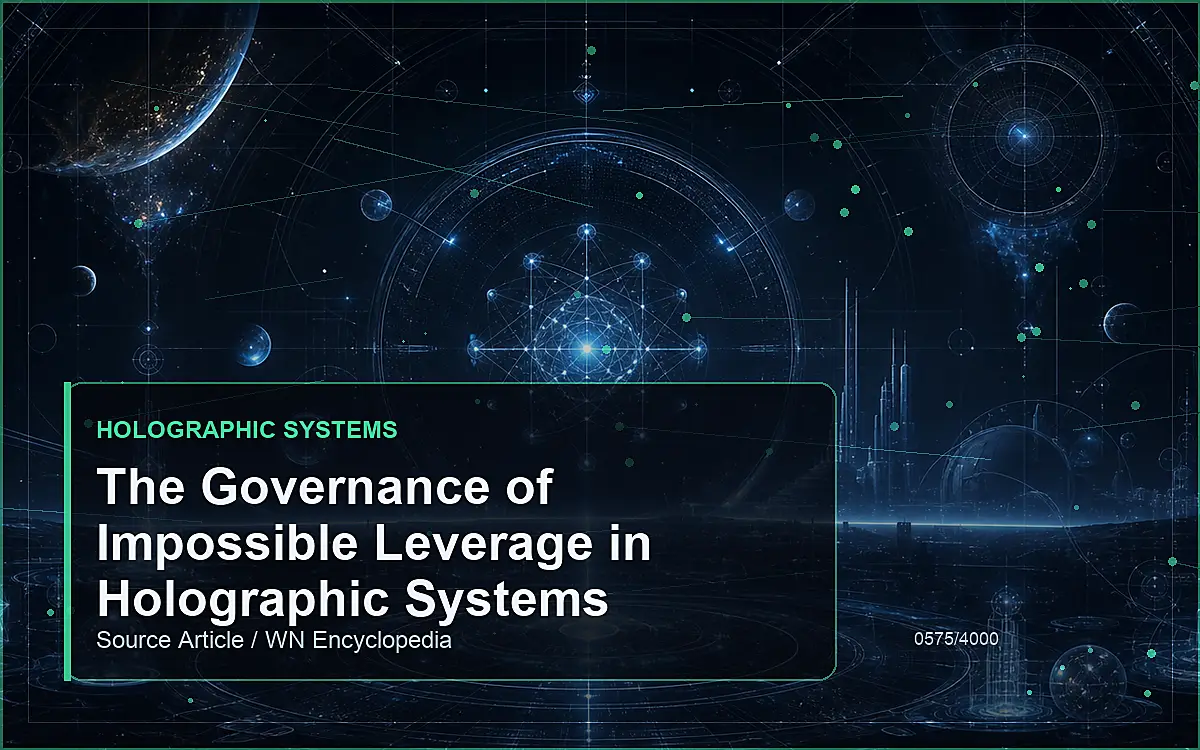 AI-generated encyclopedia reference image for The Governance of Impossible Leverage in Holographic Systems