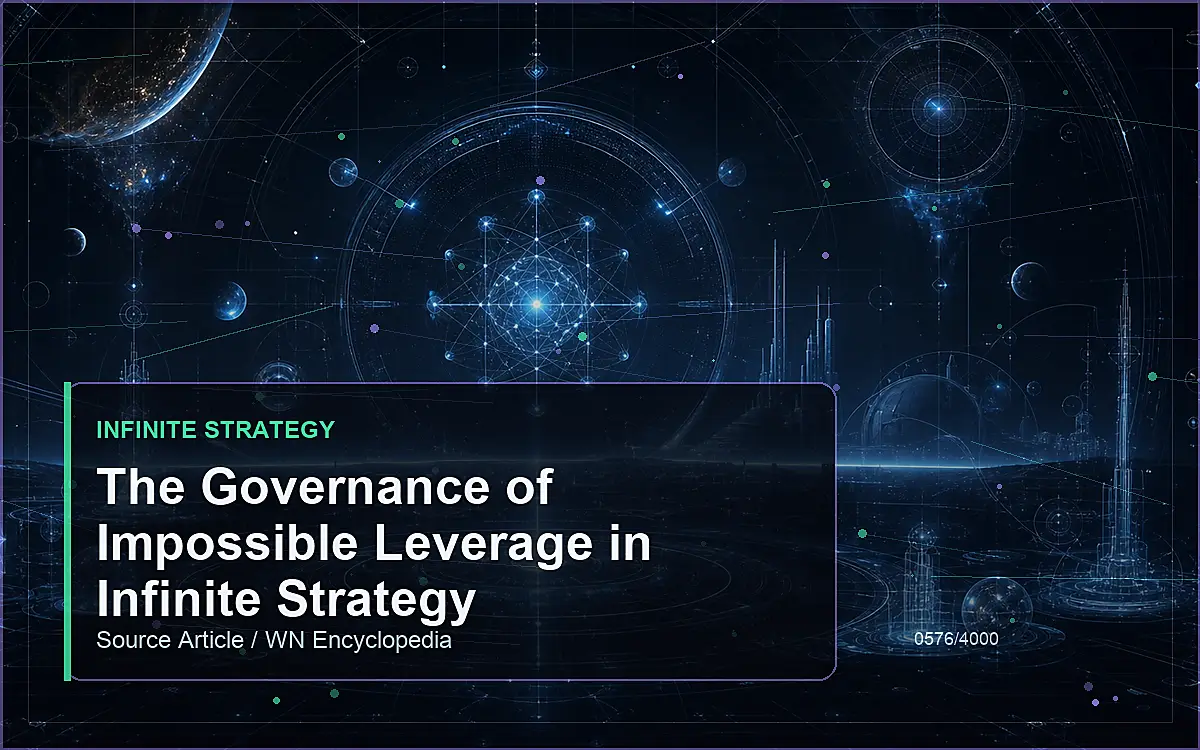 AI-generated encyclopedia reference image for The Governance of Impossible Leverage in Infinite Strategy