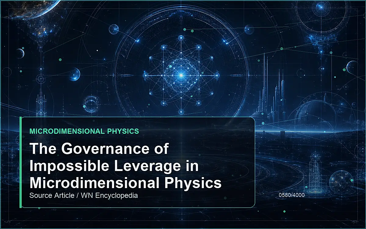 AI-generated encyclopedia reference image for The Governance of Impossible Leverage in Microdimensional Physics