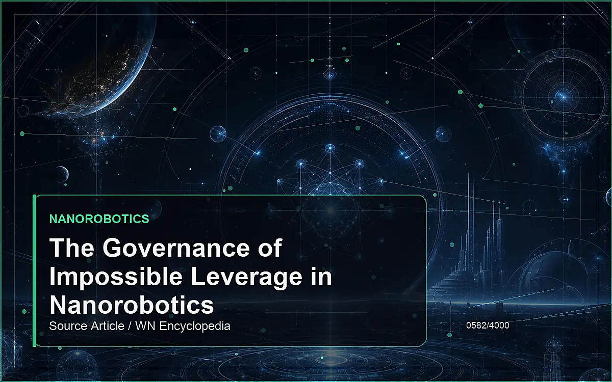 AI-generated encyclopedia reference image for The Governance of Impossible Leverage in Nanorobotics