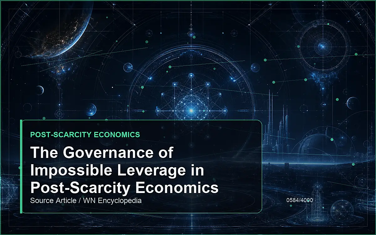 AI-generated encyclopedia reference image for The Governance of Impossible Leverage in Post-Scarcity Economics