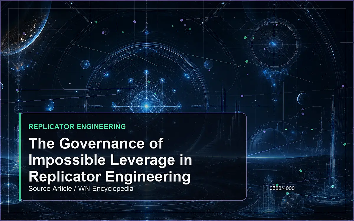 AI-generated encyclopedia reference image for The Governance of Impossible Leverage in Replicator Engineering