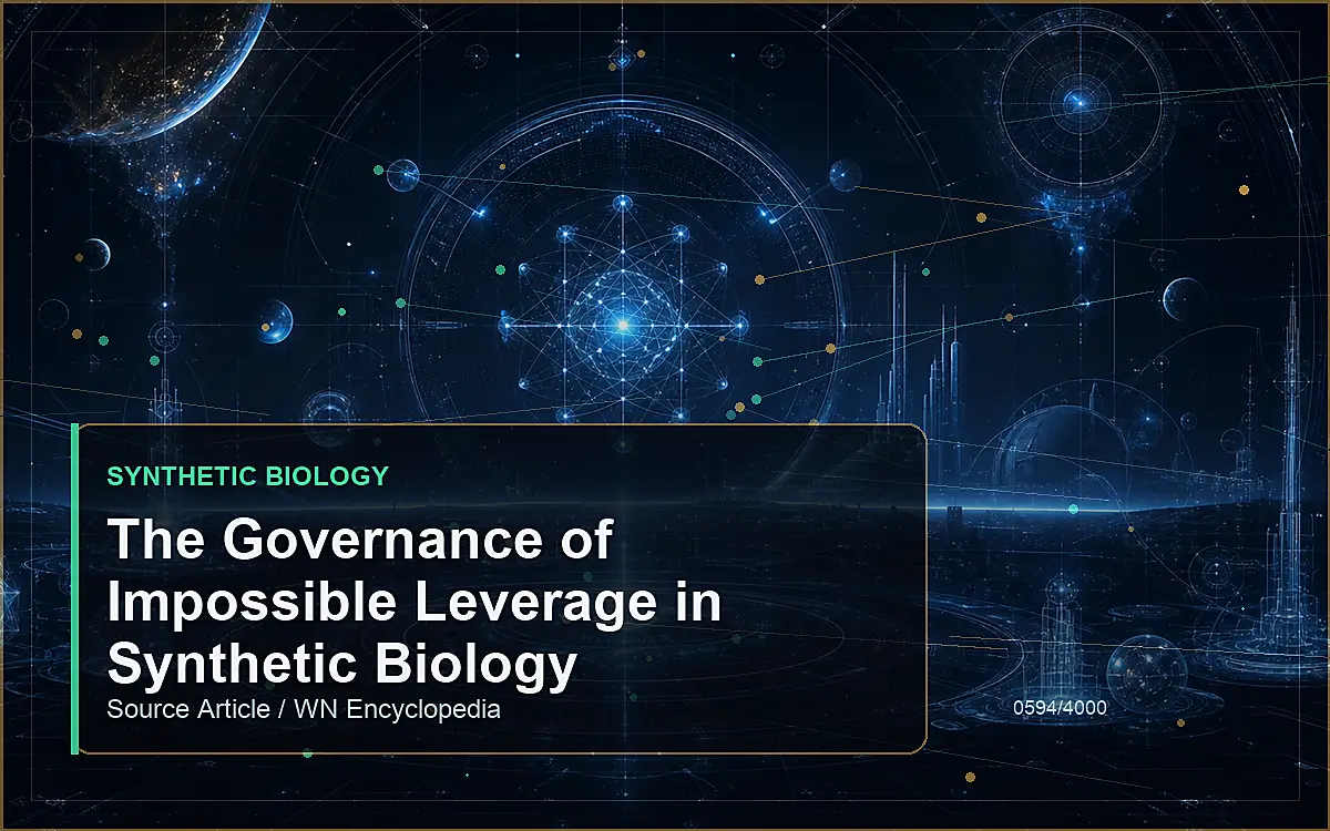 AI-generated encyclopedia reference image for The Governance of Impossible Leverage in Synthetic Biology