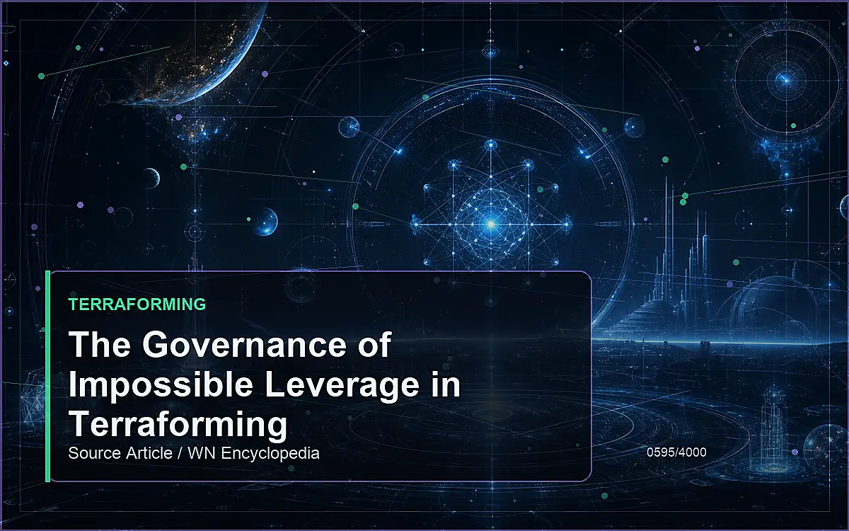 AI-generated encyclopedia reference image for The Governance of Impossible Leverage in Terraforming
