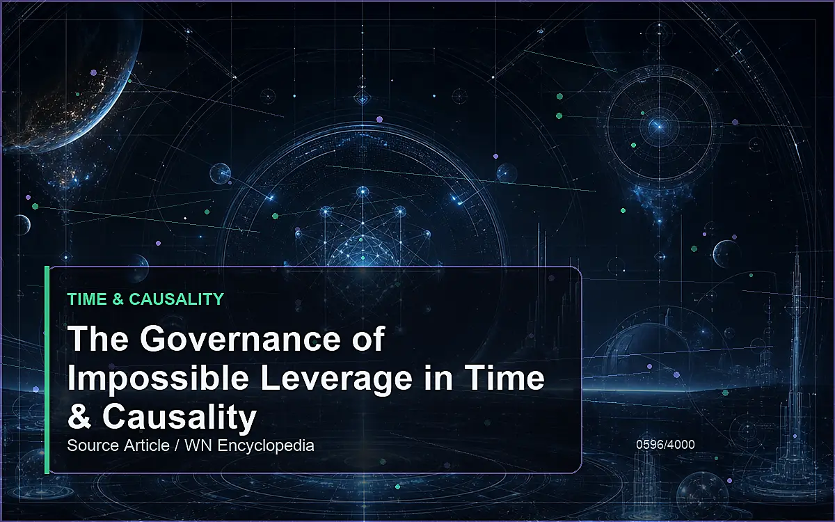 AI-generated encyclopedia reference image for The Governance of Impossible Leverage in Time & Causality