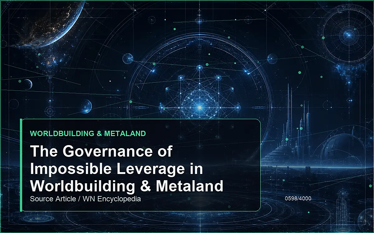 AI-generated encyclopedia reference image for The Governance of Impossible Leverage in Worldbuilding & Metaland