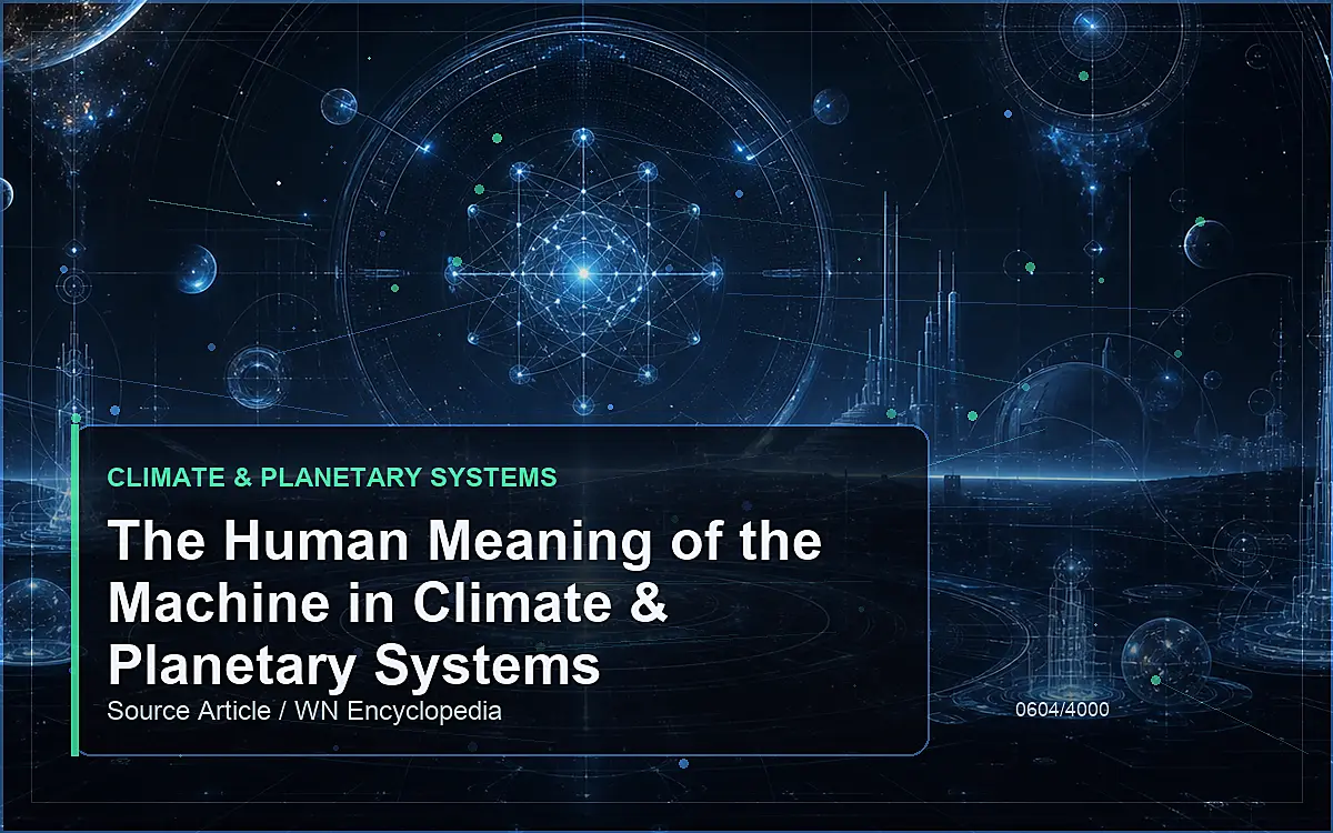 AI-generated encyclopedia reference image for The Human Meaning of the Machine in Climate & Planetary Systems