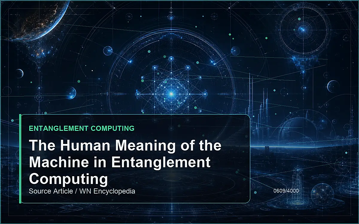 AI-generated encyclopedia reference image for The Human Meaning of the Machine in Entanglement Computing