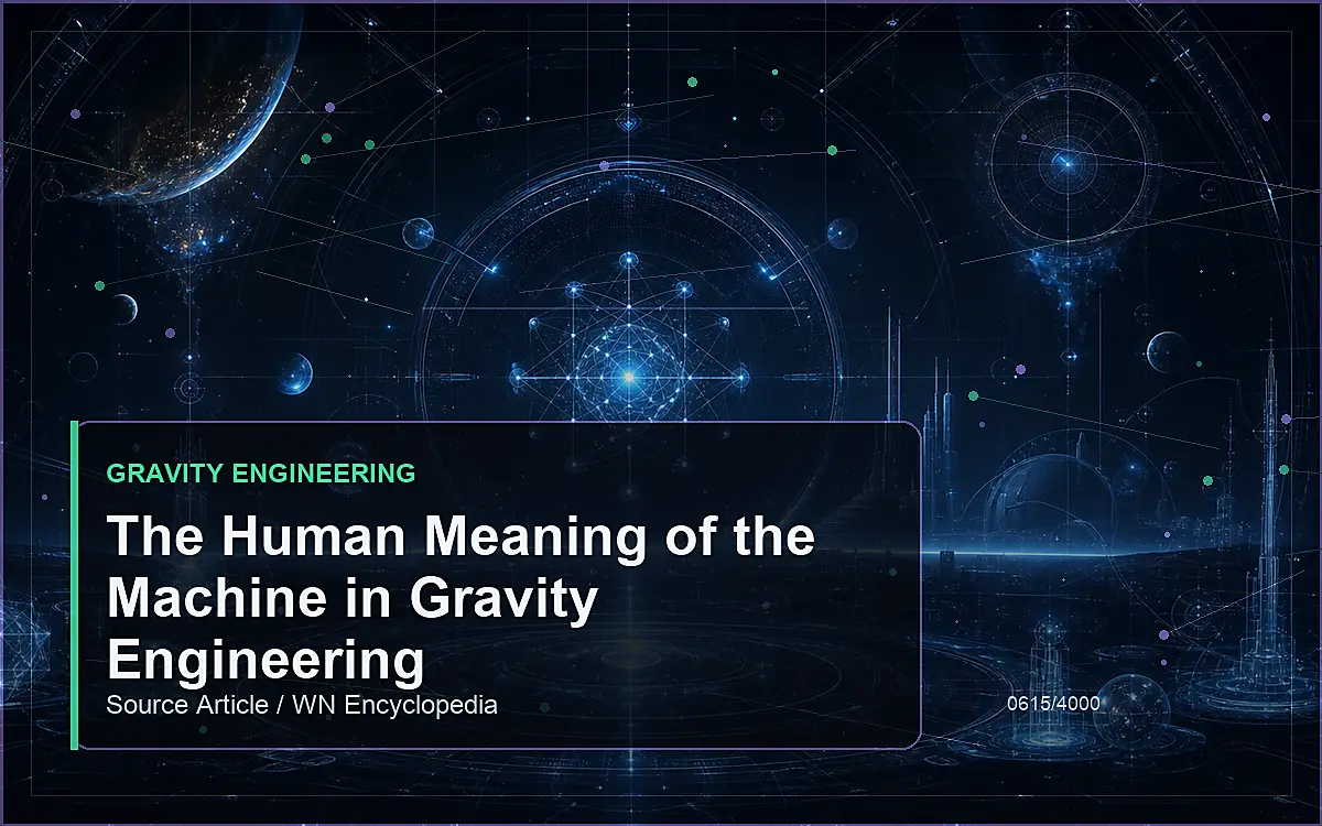 AI-generated encyclopedia reference image for The Human Meaning of the Machine in Gravity Engineering