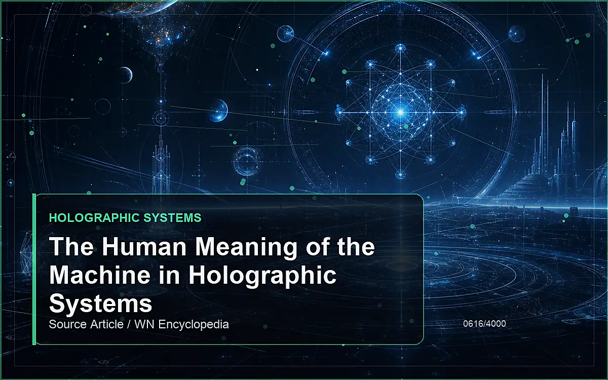 AI-generated encyclopedia reference image for The Human Meaning of the Machine in Holographic Systems