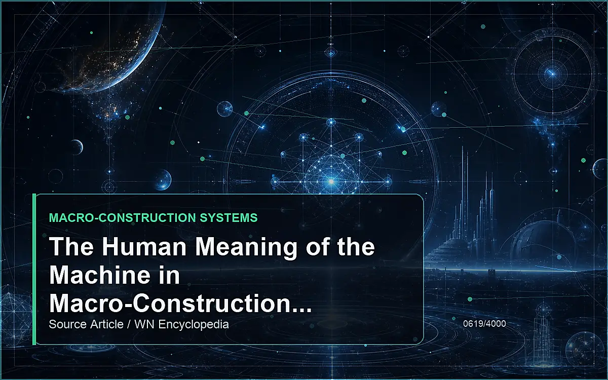 AI-generated encyclopedia reference image for The Human Meaning of the Machine in Macro-Construction Systems