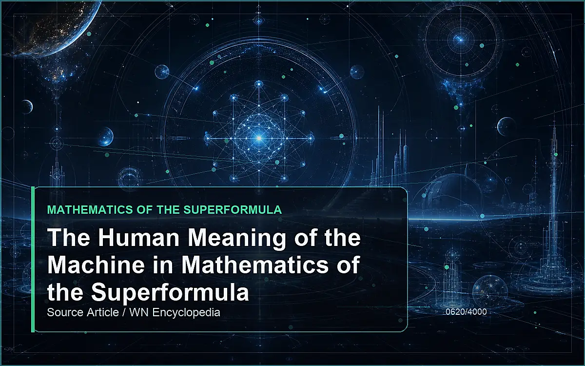 AI-generated encyclopedia reference image for The Human Meaning of the Machine in Mathematics of the Superformula
