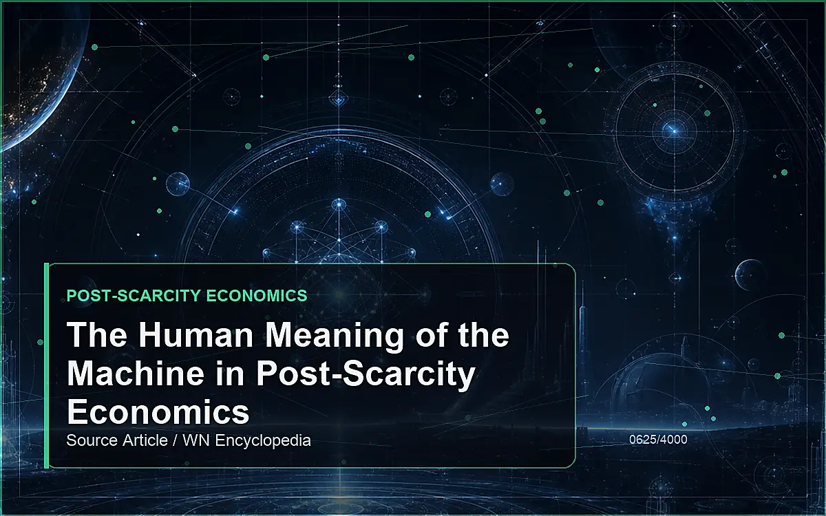 AI-generated encyclopedia reference image for The Human Meaning of the Machine in Post-Scarcity Economics